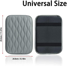 Load image into Gallery viewer, SUHU Auto Center Console Cover Pad Fit for SUV/Truck/Car, Waterproof Car Armrest Seat Box Cover, Leather Auto Armrest Cover Gray