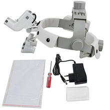 Load image into Gallery viewer, Enshey Dental Binocular Loupes Glasses Head Band Magnifier with LED Light 3.5X-420 Optical