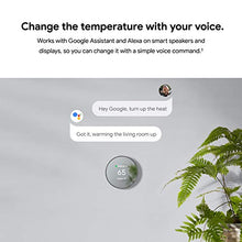 Load image into Gallery viewer, Google Nest Thermostat - Smart Thermostat for Home - Programmable Wifi Thermostat - Charcoal