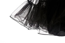 Load image into Gallery viewer, Retro Underskirt 50s 60s Swing Vintage Petticoat Net Skirts Wedding Crinoline Black S