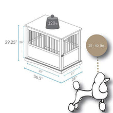 Load image into Gallery viewer, Casual Home Wooden Pet Crate, Black, 27" H
