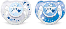 Load image into Gallery viewer, Philips Avent BPA-free Glow in the Dark Night Time Soothers (6-18 Months) 2 Packs of 2