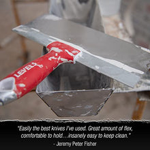 Load image into Gallery viewer, 8" Soft-Grip Stainless Steel Taping Knife - LEVEL5 | Pro-Grade | Metal Hammer End | 5-134
