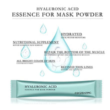 Load image into Gallery viewer, FREEORR 7Pcs Hyaluronic Acid Serum Peel Off Jelly Mask Powder, DIY Spa Peel off Rubber Face Mask, Collagen Soft Mask Powder, Moisturing Gel Peel Off Mask Powder for Facials Modelling Face Treatments