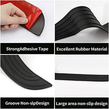 Load image into Gallery viewer, SINGARO Car Rear Bumper Protector, Car/SUV Universal Rubber Anti-Scratch Trunk Exterior Accessories(Black)