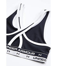 Load image into Gallery viewer, Under Armour Girl's Cross-Back Solid Bra (Big Kids) Black MD (10-12 Big Kids)