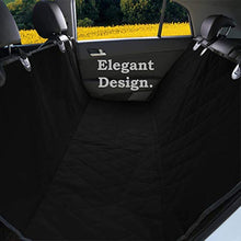 Load image into Gallery viewer, Pet Magasin Durable Black Pet Car Seat Cover Waterproof & Scratch Proof & Nonslip Backing & Hammock Style & Heavy Duty Back Seat Protector for Cars Trucks & SUVs