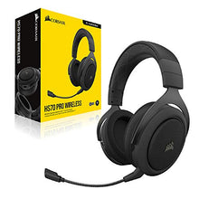 Load image into Gallery viewer, Corsair HS70 Pro Wireless Gaming Headset - 7.1 Surround Sound Headphones for PC, MacOS, PS5, PS4 - Discord Certified - 50mm Drivers – Carbon