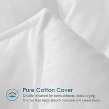 Load image into Gallery viewer, Dafinner 100% Cotton Down Alternative Comforter Queen - Ultra-Soft Breathable Cotton, Luxury 650FP Plush Cloud Fluffy Recycled Microfiber Quilted All Season Duvet Insert, White