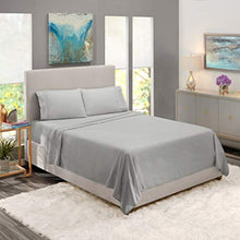 Load image into Gallery viewer, Nestl Luxury Queen Sheet Set - 4 Piece Extra Soft 1800 Microfiber-Deep Pocket Bed Sheets with Fitted Sheet, Flat Sheet, 2 Pillow Cases-Breathable, Hotel Grade Comfort and Softness - Silver Gray