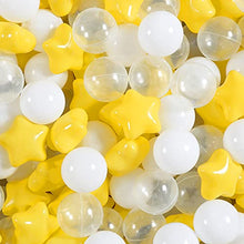 Load image into Gallery viewer, Realhaha Ball Pit Balls for Toddlers 1-3,Plastic Balls Star Balls for Ball Pool Playpen Balls for Kids Party Or Dog Play Toys Small Playpin Balls and Start, Kid Ball Pits & Accessories