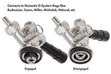 Load image into Gallery viewer, Kegco KC KT85D-L Keg Coupler D System, 1, Black