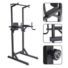 Load image into Gallery viewer, Livebest Power Tower Heavy Duty Adjustable Pull Up Bar Tower Multi-Function Strength Training Dip Stand Workout Station Fitness Equipment for Home Gym …