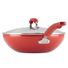 Load image into Gallery viewer, Rachael Ray Brights Nonstick Wok/Stir Fry Pan/Wok Pan - 11 Inch, Red Gradient
