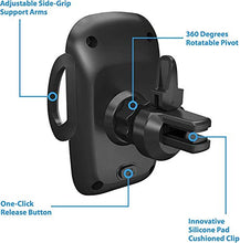 Load image into Gallery viewer, Car Phone Holder Mount, Beam Electronics Phone Car Air Vent Mount Holder Cradle Compatible for iPhone 12 11 Pro Max XS XS XR X 8+ 7+ SE 6s 6+ 5s 4 Samsung Galaxy S4-S10 LG Nexus Nokia