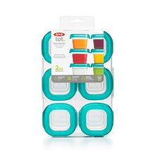 Load image into Gallery viewer, OXO Tot Baby Blocks Food Storage Containers, Teal, 2 Ounce