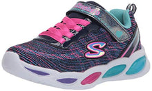 Load image into Gallery viewer, Skechers girls Sport Lighted - Shimmer Beams Sparkle Glow 20300n (Toddler) Sneaker, Navy/Multi, 9 Toddler US