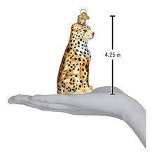 Load image into Gallery viewer, Old World Christmas Ornaments: Wildlife Animals Glass Blown Ornaments for Christmas Tree, Leopard