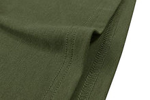 Load image into Gallery viewer, Berydress Women's 3/4 Sleeve V-Neck Draped Faux Wrap Sheath Knee-Length Solid Stretchy Cotton Business Wear to Work Dress (S, 6083-Army Green)