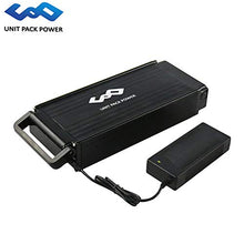 Load image into Gallery viewer, UnitPackPower 48V 1000W Ebike Battery,Lithium ion Bicycle Batteryelectric with Charger, Battery Level Light and Safe Lock, Waterproof Shell (48V15AH 1000W(no Rack))