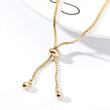 Load image into Gallery viewer, Mother's Day Cubic Zirconia Adjustable Tennis Chain Brass Evil Eye Bracelets for Women Girls (Gold)