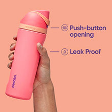 Load image into Gallery viewer, Owala FreeSip Insulated Stainless Steel Water Bottle with Straw for Sports and Travel, BPA-Free, 24-Ounce, Hint of Grape