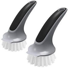 Load image into Gallery viewer, MR.SIGA Pot and Pan Cleaning Brush, Dish Brush for Kitchen, Pack of 2