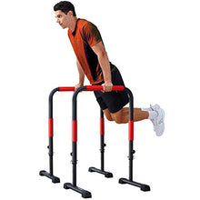 Load image into Gallery viewer, Sportsroyals Dip Station Dip Bar Parallel Bars for Home Workout with 400 LBS Loading Capacity