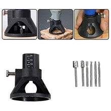 Load image into Gallery viewer, 6pc HSS Routing Router Bits Burr with Drill Carving Rotary Locator Set Suit Dremel & Rotary Too