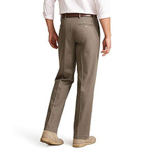Load image into Gallery viewer, DOCKERS Men's Classic Fit Signature Khaki Lux Cotton Stretch Pants-Pleated (Regular and Big & Tall), Dark Pebble, 42W x 30L