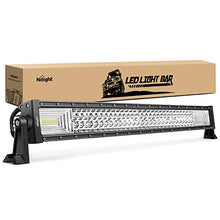 Load image into Gallery viewer, Nilight - 18017C-A LED Light Bar 32Inch 378W Triple Row 37800LM Flood Spot Combo LED Bar Driving Lights Super Bright LED Off Road Lights for Trucks Trucks Jeep UTV ATV Boat,2 Years Warranty