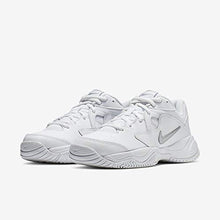 Load image into Gallery viewer, Nike Women's Court Lite 2 Tennis Shoe, White/Metallic Silver-White, 8.5 Regular US