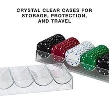 Load image into Gallery viewer, Brybelly Clear Acrylic Poker Chip Tray | for Standard Size Chips & Clay Chips | Each Tray Holds 100 Chips | 10 Trays - No Lids