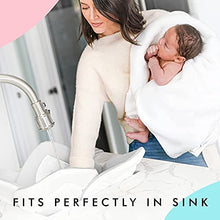 Load image into Gallery viewer, Blooming Bath Lotus Baby Bath Seat - Premium Baby Bathtub, Fits Most Sinks - Newborn & Baby Essentials - Baby Gifts - 33" - Grey/White/Yellow