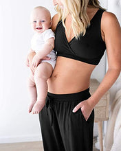Load image into Gallery viewer, Kindred Bravely Everyday Maternity Joggers (Black, Small) & Emmaline Maternity & Nursing Robe (Grey, Small/Medium) Bundle