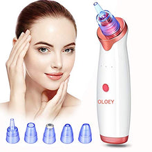 Load image into Gallery viewer, Blackhead Vacuum Remover Pore Vacuum for face Electric Facial Acne Vacume Suction Cleanser Extractor .The device is Rechargeable and with 5 Probes for our blackheads dead skin cells dirt excess oil