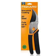 Load image into Gallery viewer, Fiskars Gardening Tools: Bypass Pruning Shears, Sharp Precision-ground Steel Blade, 5.5” Plant Clippers (91095935J)