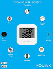 Load image into Gallery viewer, Smart Wireless Temperature / Humidity Sensor Wide Range (-22 to 158 degrees) for Freezer Fridge Monitoring Pet Cage/Tank Monitoring Smartphone Alerts, Works with Alexa IFTTT, 2 Pack - Hub Included