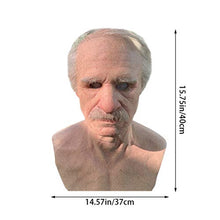 Load image into Gallery viewer, Old Man Mask Realistic Latex Human Decorative Halloween Masks for Adults