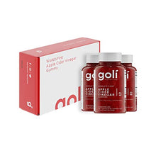 Load image into Gallery viewer, World's First Apple Cider Vinegar Gummy Vitamins by Goli Nutrition - Immunity, Detox & Weight (3 Pack, 180 Count, with The Mother, Gluten-Free, Vegan, Vitamin B9, B12, Beetroot, Pomegranate)