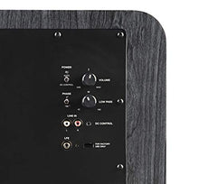 Load image into Gallery viewer, Polk Audio HTS 10 Powered Subwoofer with Power Port Technology | 10” Woofer, up to 200W Amp | For the Ultimate Home Theater Experience | Modern Sub that Fits in any Setting | Washed Black Walnut