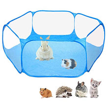 Load image into Gallery viewer, Amakunft Small Animals C&C Cage Tent, Breathable & Transparent Pet Playpen Pop Open Outdoor/Indoor Exercise Fence, Portable Yard Fence for Guinea Pig, Rabbits, Hamster, Chinchillas and Hedgehogs