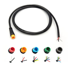 Load image into Gallery viewer, Ebike Cable Extension Julet Female Male 2 3 4 5 6 pin Ebike Extension Connector Waterproof Plug for Electric Bicycle Display Throttle PAS Ebike Parts Extend Cable… (3pin Male)
