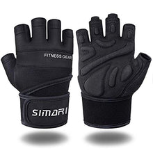 Load image into Gallery viewer, SIMARI Workout Gloves Men Women Full Finger Weight Lifting Gloves with Wrist Support for Gym Exercise Fitness Training Lifts Made of Microfiber and Spandex Fiber SMRG902
