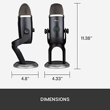 Load image into Gallery viewer, Blue Yeti X Professional Condenser USB Microphone with High-Res Metering, LED Lighting & Blue VO!CE effects for Gaming, Streaming & Podcasting on PC & Mac