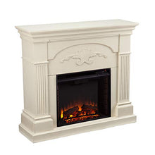 Load image into Gallery viewer, SEI Furniture Sicilian Harvest Traditional Style Electric Fireplace, Ivory