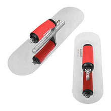Load image into Gallery viewer, Goldblatt 2 Pieces Pool Trowel Stainless Steel with Soft Grip Handle, Includes 16'' x 4-1/2'' & 14'' x 4'' Finishing Trowels Set, Lightweight Alloy Mounting, Round End