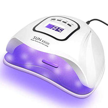 Load image into Gallery viewer, UV Gel Nail Lamp,150W UV Nail Dryer LED Light for Gel Polish-4 Timers Professional Nail Art Accessories,Curing Gel Toe Nails,White,1PK