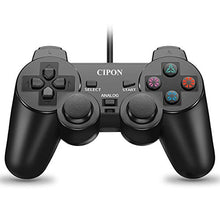 Load image into Gallery viewer, PS2 Controller Wired, CIPON Black Remote for Sony Playstation 2 Console