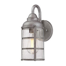 Load image into Gallery viewer, Westinghouse Lighting 6357700 Rezner One-Light, Galvanized Steel Finish with Clear Seeded Glass Outdoor Wall Fixture